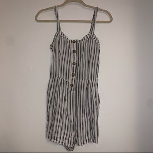hollister striped romper